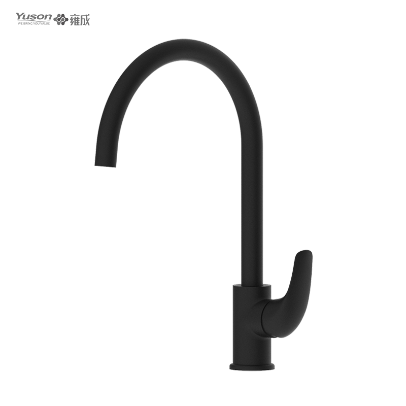 3079-50 Faucet Kuningan Tuas Tunggal mixer wastafel dapur air panas & dingin yang dipasang di dek